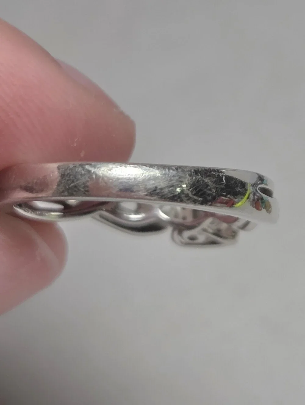 Sterling Silver Square Halo Diamond Accent Ring in Silver Size 7